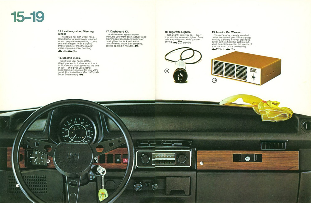 1974 Volkswagen Accessory  Guide - Page 3
