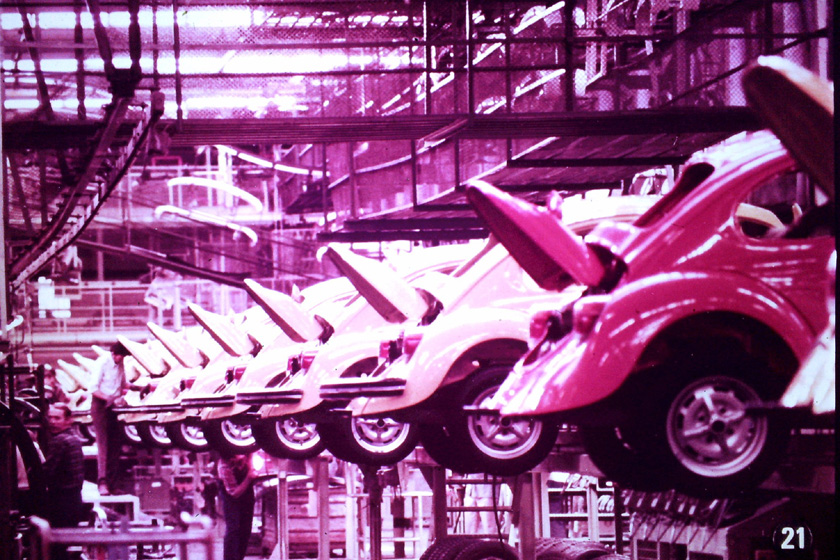 Volkswagen Super Beetle factory pictures from Wolfsburg Germany